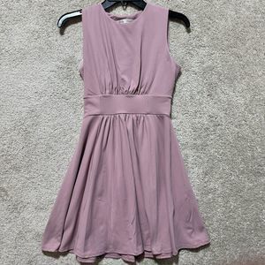 Susana Monaco Fit Flare Pink Dress Women's S Pleated A Line Sleeveless Stretch